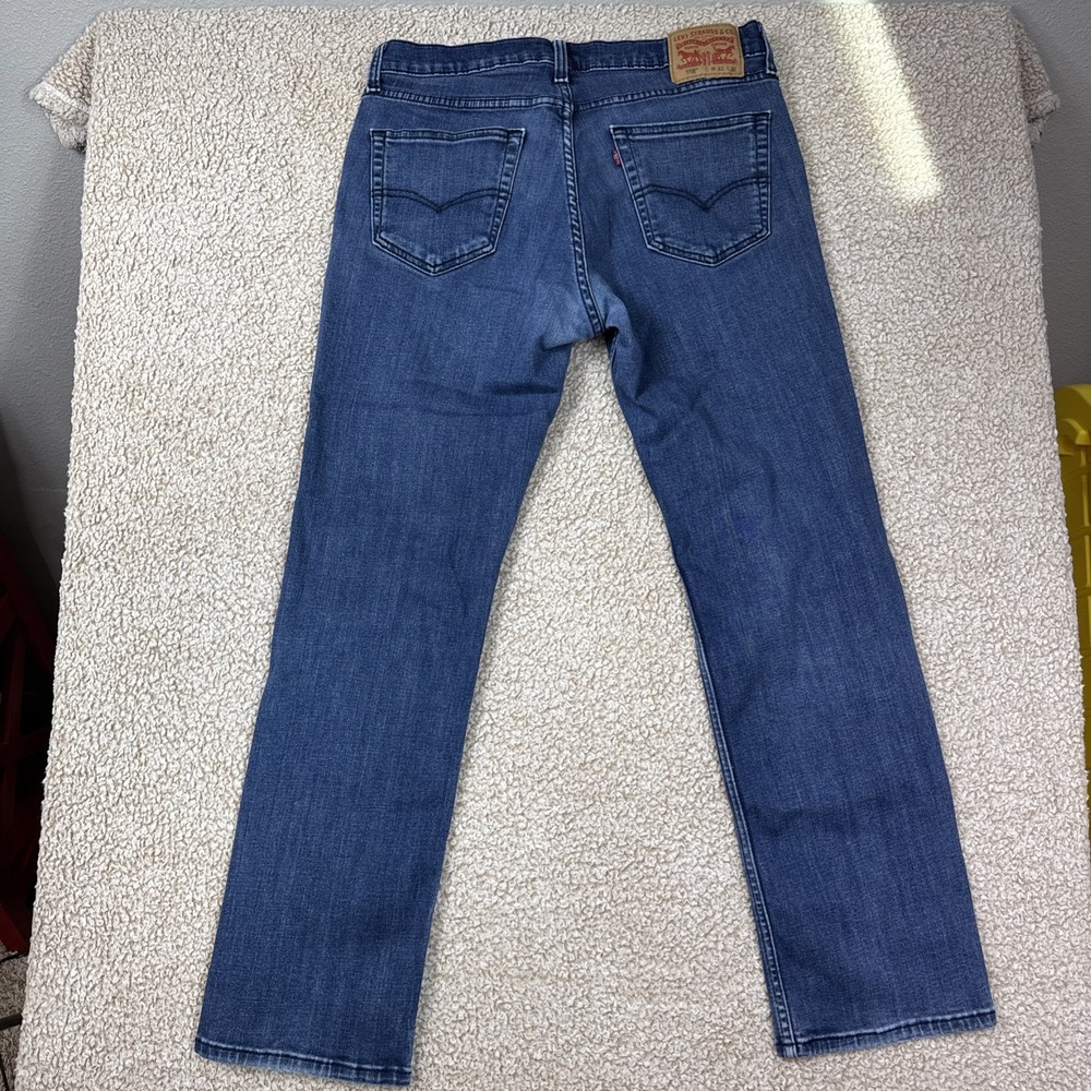 Levis 559 Jeans Mens 33x32 Blue Relaxed Straight Fit Denim Pants Classic Zip Fly - Picture 9 of 15